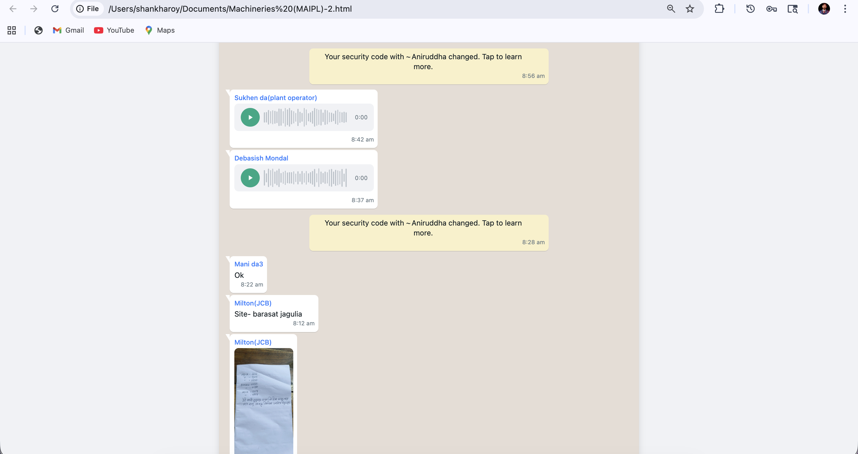 HTML export
